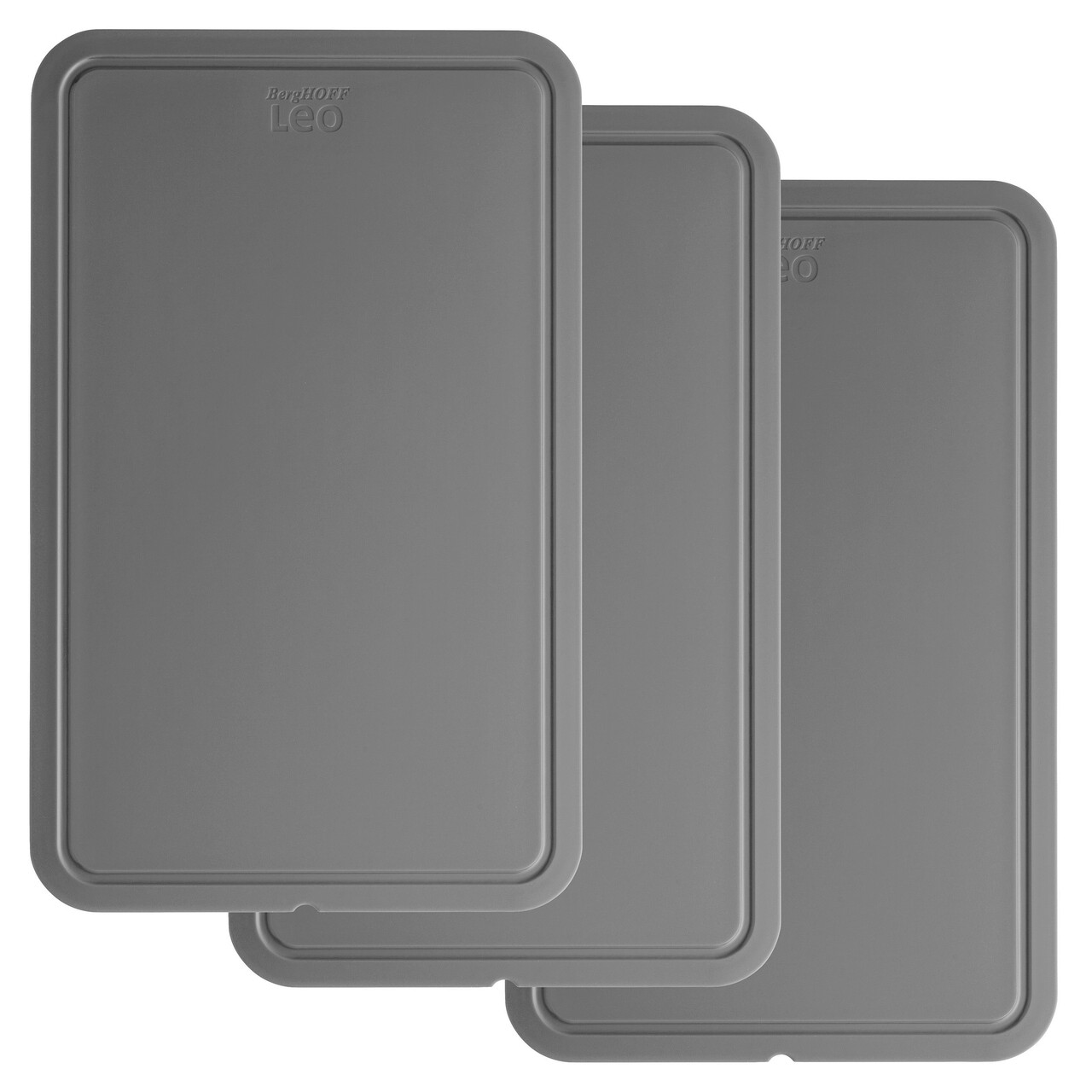 Set tocatoare 3 piese BergHOFF, Leo Legacy, 32 x 20 cm, polipropilena, gri - imagine 3
